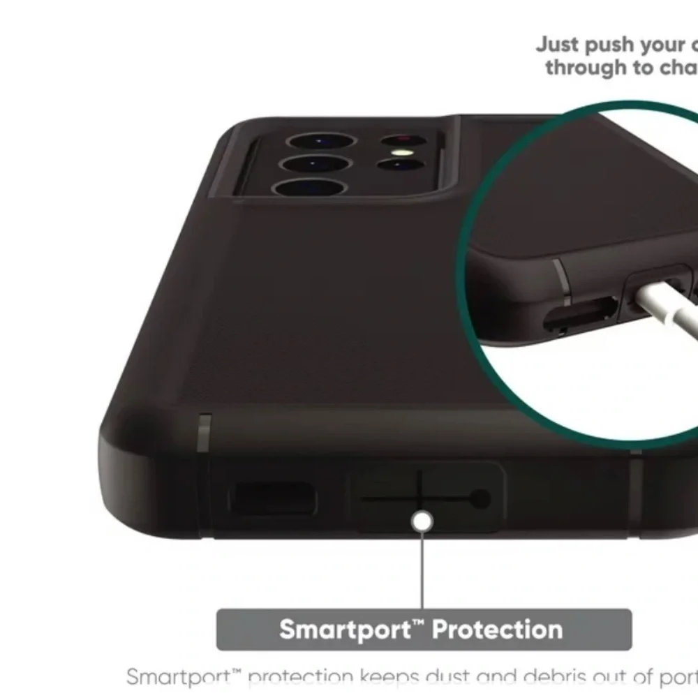 SAMSUNG Rugged Protective Cover for Galaxy S21 Ultra 5G - Black